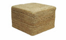 Modern Style Gold Hand Braided boho Jute Pouf