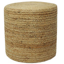 Hand Braided Jute Pouf 100% Natural Fiber - Footstool, Chair or Footrest | JP2
