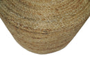 Hand Braided Jute Pouf 100% Natural Fiber - Footstool, Chair or Footrest | JP2
