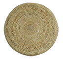 Hand Braided Jute Pouf 100% Natural Fiber - Footstool, Chair or Footrest | JP2