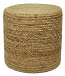 Hand Braided Jute Pouf 100% Natural Fiber - Footstool, Chair or Footrest | JP2