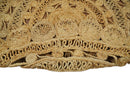 Hand Braided Solid Round Natural Brown Jute Silsal Rug