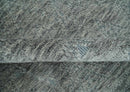 Hand carved Geometrical Design Ivory, Gray and Charcoal Hand knotted wool Area Rug