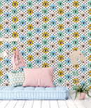 Hand Drawn Eye Doodles in Circles Wallpaper