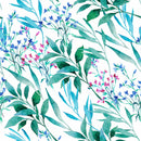 Hand Drawn Green Twigs Wallpaper