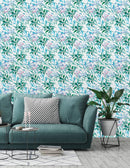 Hand Drawn Green Twigs Wallpaper
