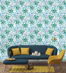 Hand Drawn Green Twigs Wallpaper