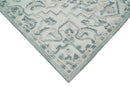 Traditional Silver and Ivory Hand Tufted Wool 5x8 Textured Loop Area Rug