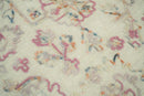 Hand Tufted 5x8 Pink and Beige Wool Textured Loop Area Rug