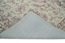 Hand Tufted 5x8 Pink and Beige Wool Textured Loop Area Rug