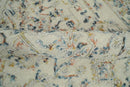 Hand Tufted 5x8 Beige and Blue Wool Textured Loop Area Rug