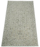 Beige Modern Style Hand Tufted Wool Textured Loop 5x8 Area Rug