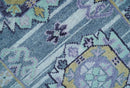 Hand knotted 2.6x8 Gray Traditional Transitional Design Wool Area Rug