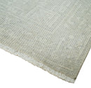 Hand Knotted 2x3 Beige and Ivory Traditional Persian Oushak Wool Rug | N6223