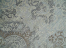 Hand Knotted 2x4 Gray And Beige Traditional Vintage Persian Wool Rug