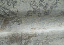 Hand Knotted 2x4 Gray And Beige Traditional Vintage Persian Wool Rug