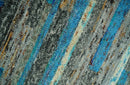 Hand Knotted 4.5x6.5 Gray, Ivory and Blue Modern Abstract Recycled Silk Area Rug