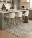 Hand Knotted 4x6 Beige, Camel and Olive Modern Contemporary Southwestern Tribal Trellis Recycled Silk Area Rug