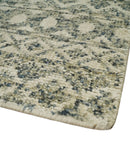 Hand Knotted 4x6 Beige, Camel and Olive Modern Contemporary Southwestern Tribal Trellis Recycled Silk Area Rug