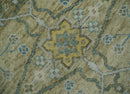 Hand Knotted Beige, Ivory and Gray Traditional Oushak Custom Made Wool Rug