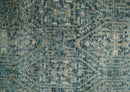 Hand Knotted 5x8 Brown, Teal and Ivory Antique Persian Style Contemporary Bamboo Silk Area Rug | OP100