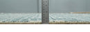 Hand Knotted 5x8 Ivory and Teal Modern Persian Style Contemporary Recycled Silk Area Rug | OP113