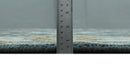 Teal and Ivory Traditional Oriental Oushak Custom Made Hand Knotted Wool Area Rug