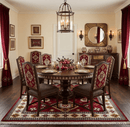 Hand Knotted 7x7 Traditional Kazak Maroon and Ivory Wool Area Rug