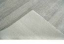 Hand Knotted 8x10 Modern Geometric Trellis Scandinavian Charcoal, Silver and Ivory Wool Area Rug