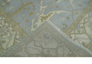 Hand Knotted 8x10 Oriental Oushak Silver, Ivory and Beige Wool Area Rug | TRDCP1160810