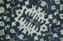 Hand Knotted 9x12 Charcoal, Camel and Ivory Traditional Vintage Persian Oushak Wool Rug | TRDCP926912