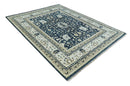 Hand Knotted 9x12 Charcoal, Camel and Ivory Traditional Vintage Persian Oushak Wool Rug | TRDCP926912