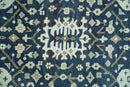 Hand Knotted 9x12 Charcoal, Camel and Ivory Traditional Vintage Persian Oushak Wool Rug | TRDCP926912