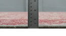 Hand Knotted 9x12 Pink and Silver Modern Abstract Bamboo Silk and Wool Area Rug