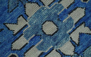 Blue and Black  Hand Knotted  Traditional Heriz Multi Size Wool Area Rug