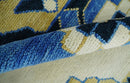 Hand Knotted Antique 8x10 Ivory, Blue and Beige Traditional Heriz Serapi Wool Rug | TRDCP861810
