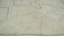Hand Knotted Beige, Gray and Black 8x10 Trellis Moroccan Rug Made with Fine Wool | TRDCP646810
