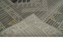 Hand Knotted Charcoal, Ivory and Beige Traditional Heriz Serapi Multi Size Wool Area Rug, Kids, Living Room and Bedroom Rug