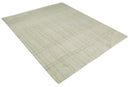 Hand Knotted Ivory and Beige 8x10 Trellis Moroccan Rug Made with Fine Wool | TRDCP645810