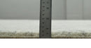 Hand Knotted Ivory and Charcoal 9x12 Trellis Moroccan Rug Made with Fine Wool | TRDCP654912