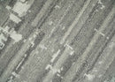 Hand Knotted Ivory and Charcoal Traditional Abstract Natural Wool Custom Made Area Rug, Kids, Living Room and Bedroom Rug