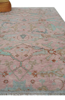 Hand Knotted Light Pink Oriental Oushak Multi Size Traditional Wool Area Rug, Living Room and Bedroom Rug