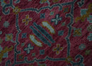 Hand Knotted Maroon and Gold Traditional Antique Style Wool Area Rug