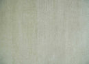 Hand Knotted Modern Geometric Trellis Scandinavian 8x10 Beige and Ivory Wool Area Rug | TRDCP932810