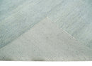 Hand Knotted Modern Geometric Trellis Scandinavian Silver and Gray Wool Area Rug 8x10  | TRDCP930810