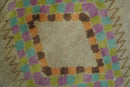 Hand Knotted Peach and Beige Traditional Southwestern 8x10 wool area rug