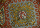 Hand Knotted Rust and Beige Oriental Traditional Multi Size Wool Area Rug, Living Room and Bedroom Rug