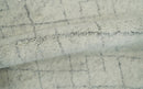 Hand Knotted Silver and Gray 9x12 Trellis Moroccan Rug Made with Fine Wool | TRDCP638912