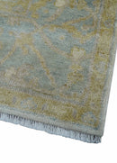 Hand Knotted Traditional Oushak Design Beige And Gray 6x9 Wool Area Rug