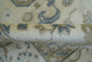 Hand Knotted Traditional Oushak Design Ivory And Gray 6x9 Wool Rug